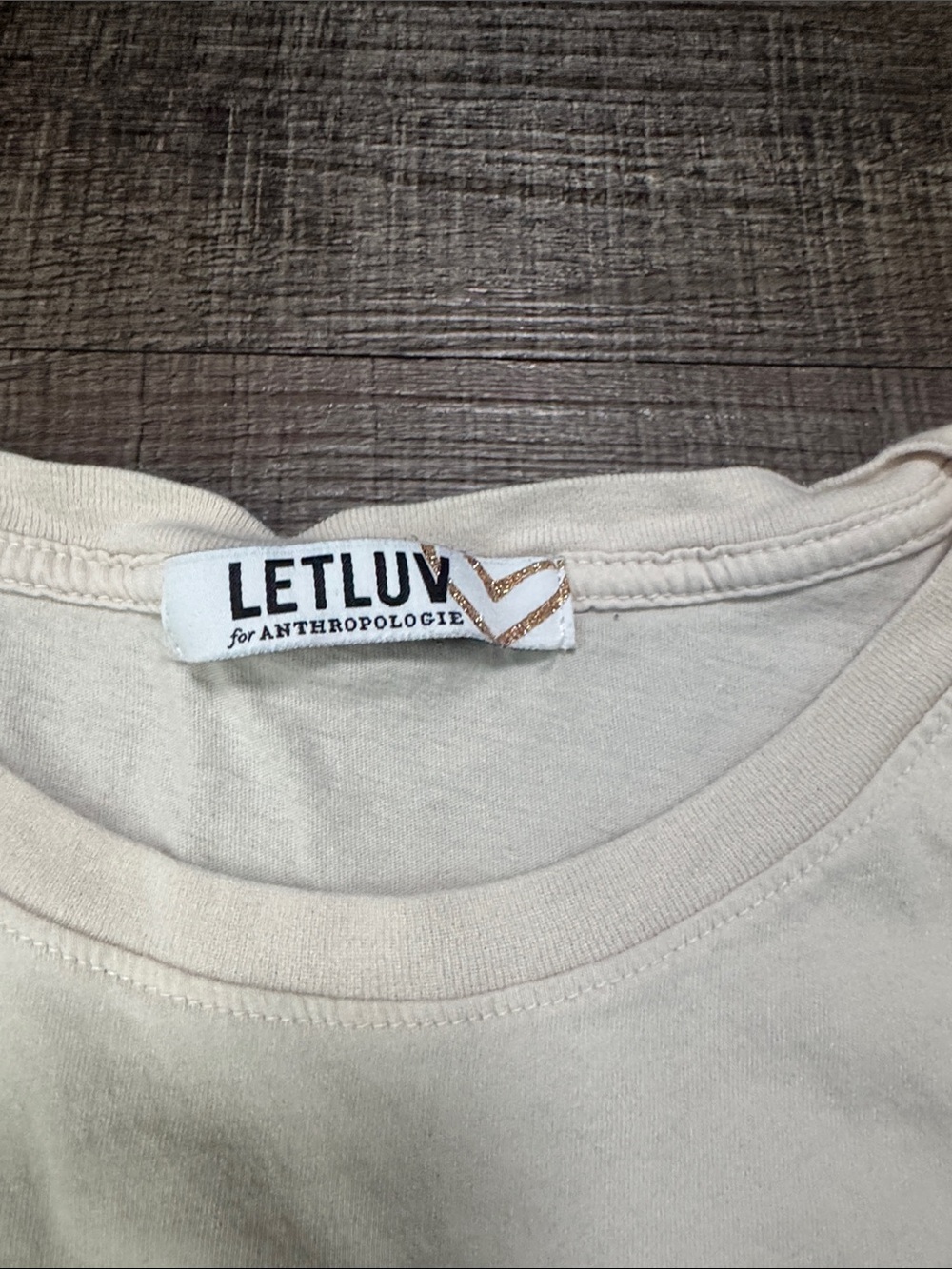 Anthropologie LETluv Tom Petty Graphic Tee in Cream with Pink and Yellow Artwork - Picture 4 of 6